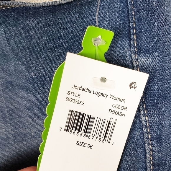 JORDACHE LEGACY Emily Skinny distressed jeans cuffed ankle - Picture 6 of 7